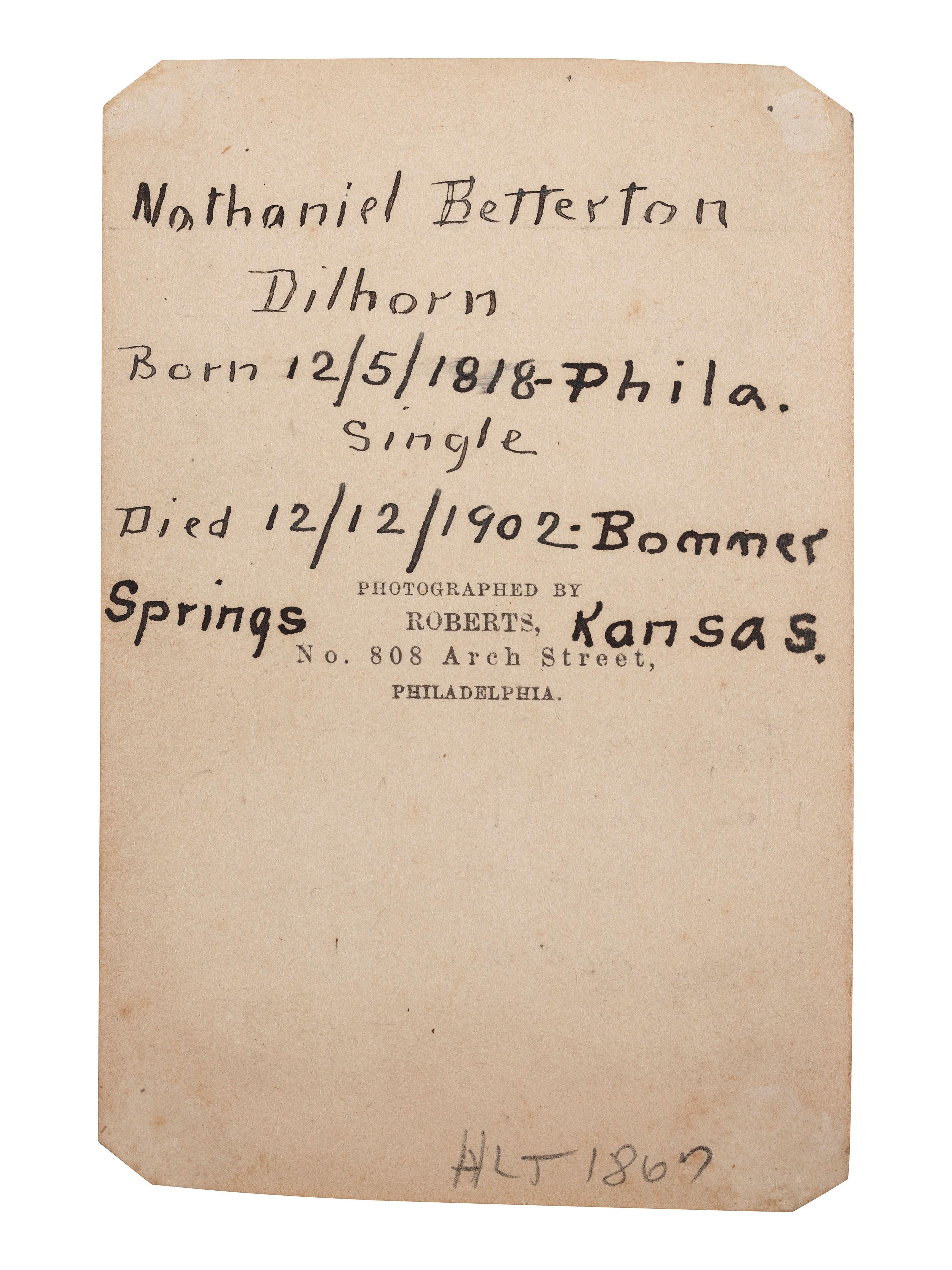[CIVIL WAR]. Archive related to Albert Campbell Johnston and Nathaniel Dillhorn, 90th Pennsylvania Volunteers, incl. letter detailing the Battle of Cedar Mountain.