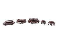 Five Chinese Hardwood Stands