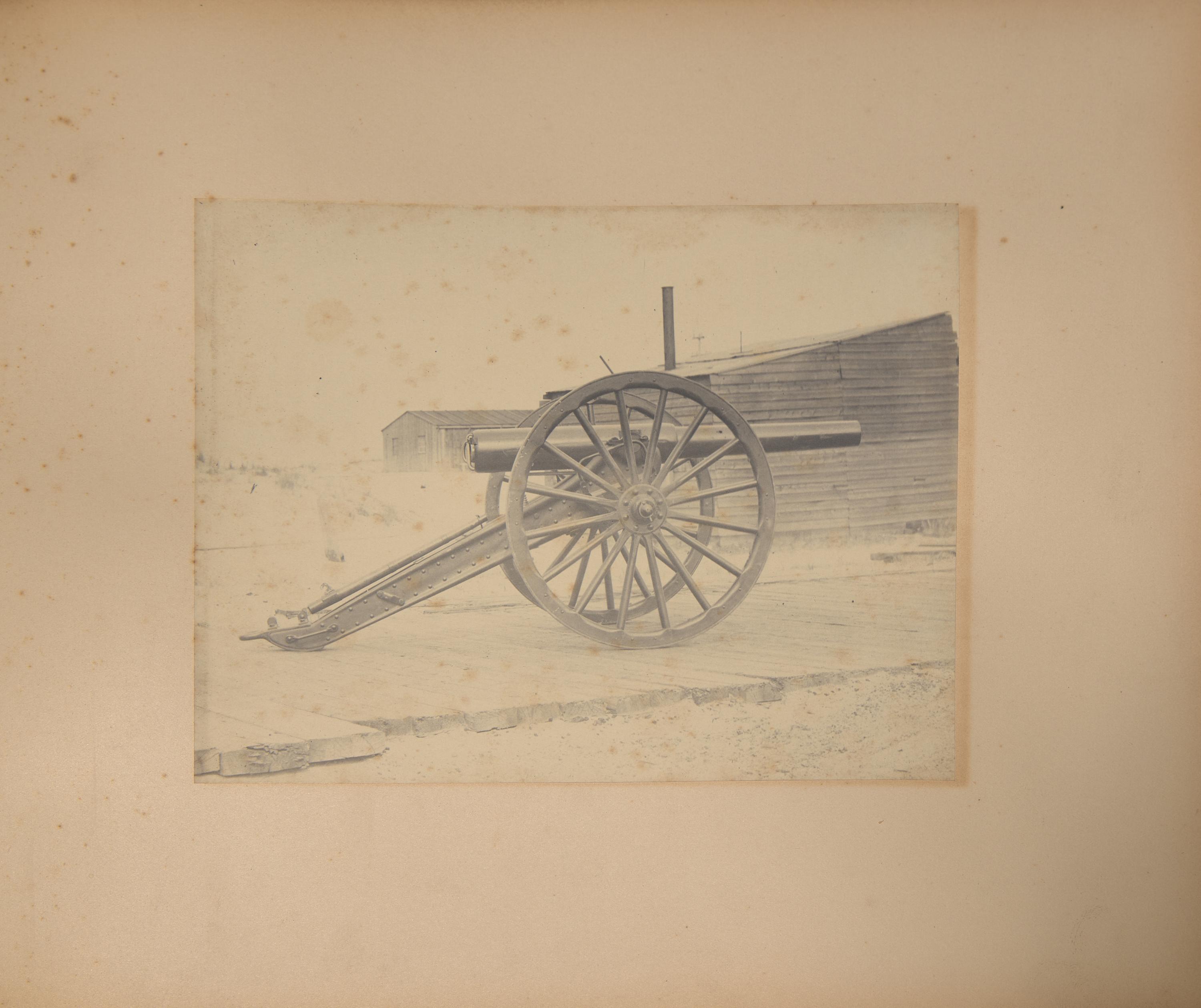 [Guns & Artillery] A Late 19th Century Photograph Album of Ordnance and Artillery from "Freedom's Fortress" Fort Monroe