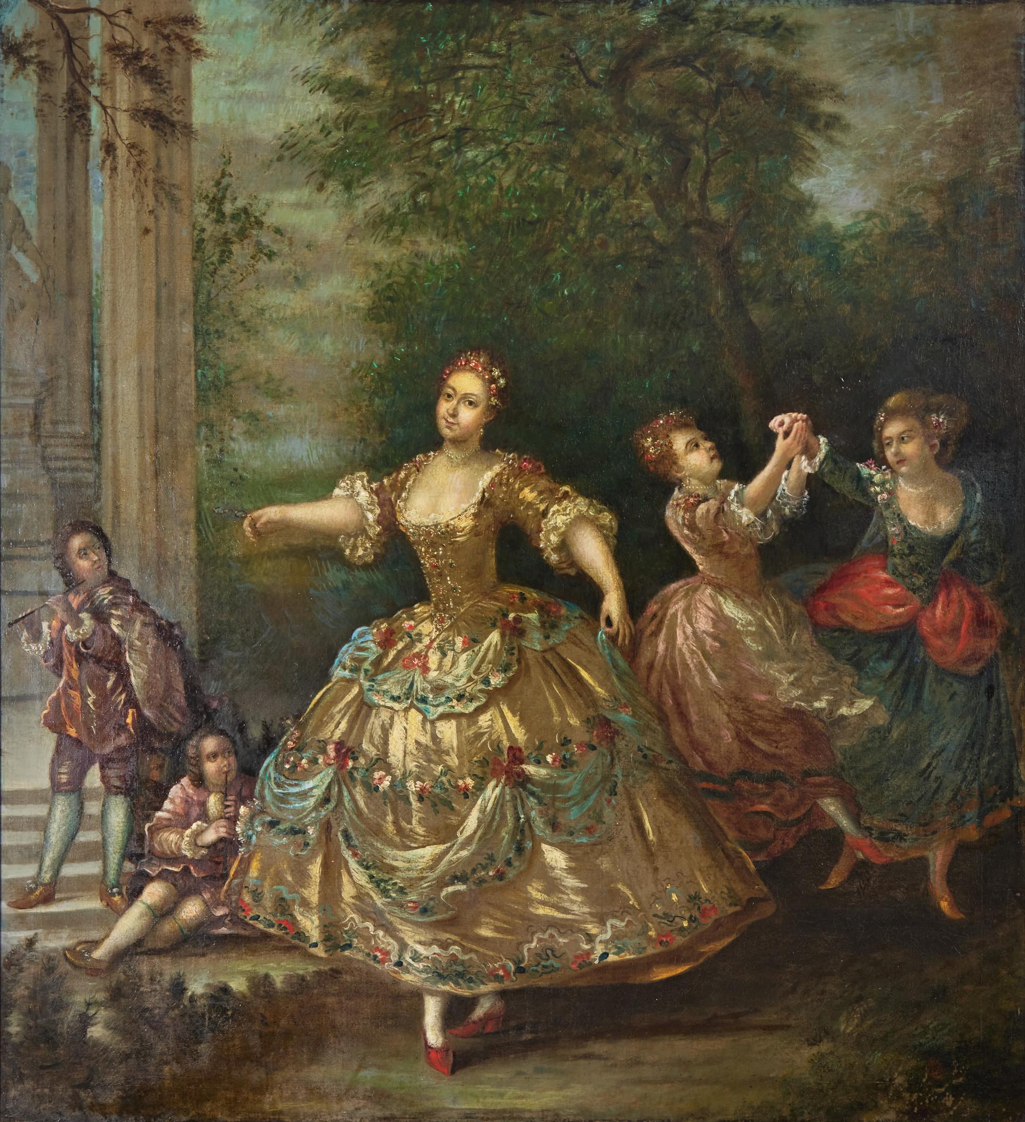 After Nicolas Lancret (French, 1690–1743), Mademoiselle Sallé as Venus with the Three Graces