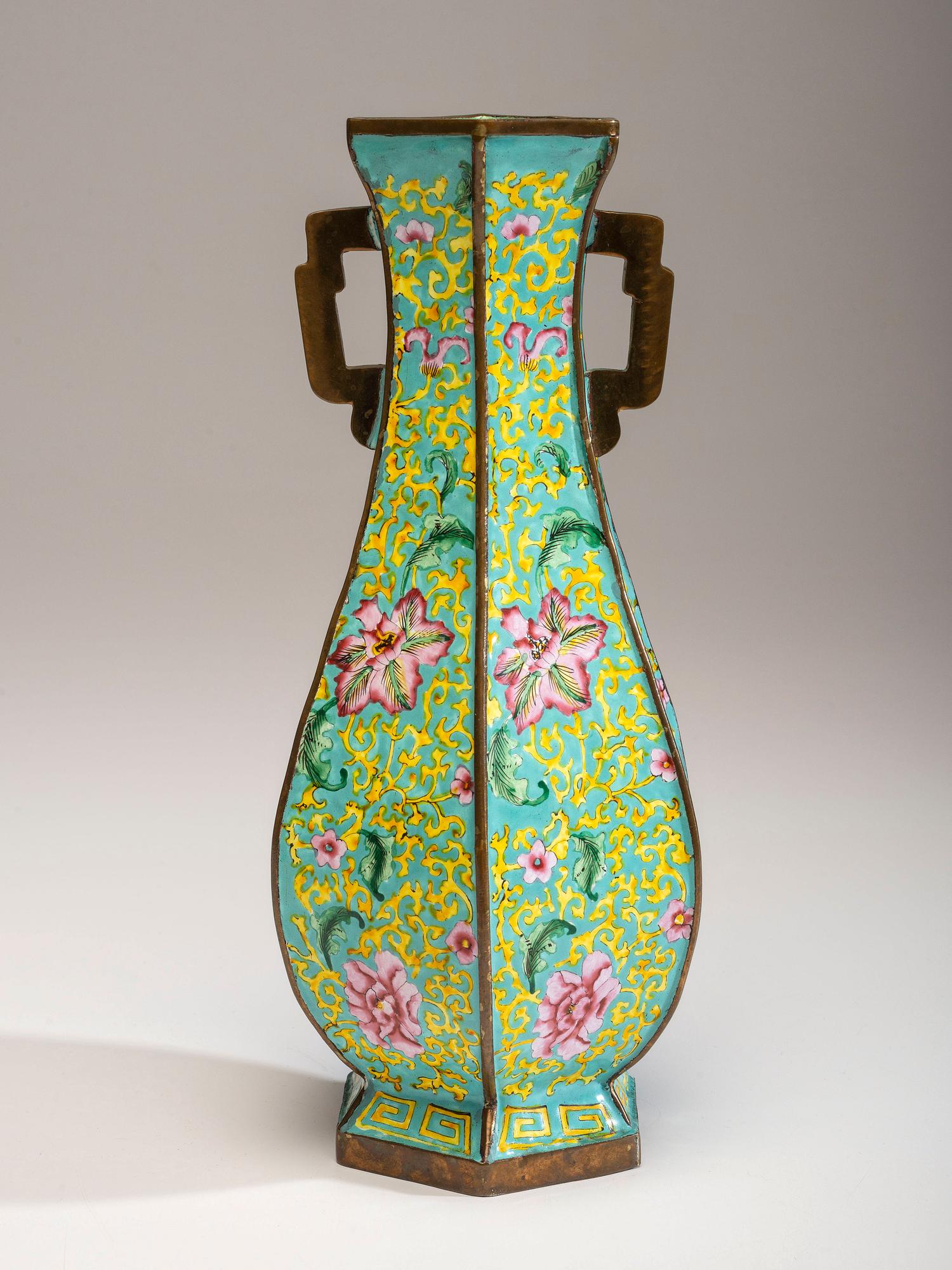 A Chinese Peking Enamel Vase