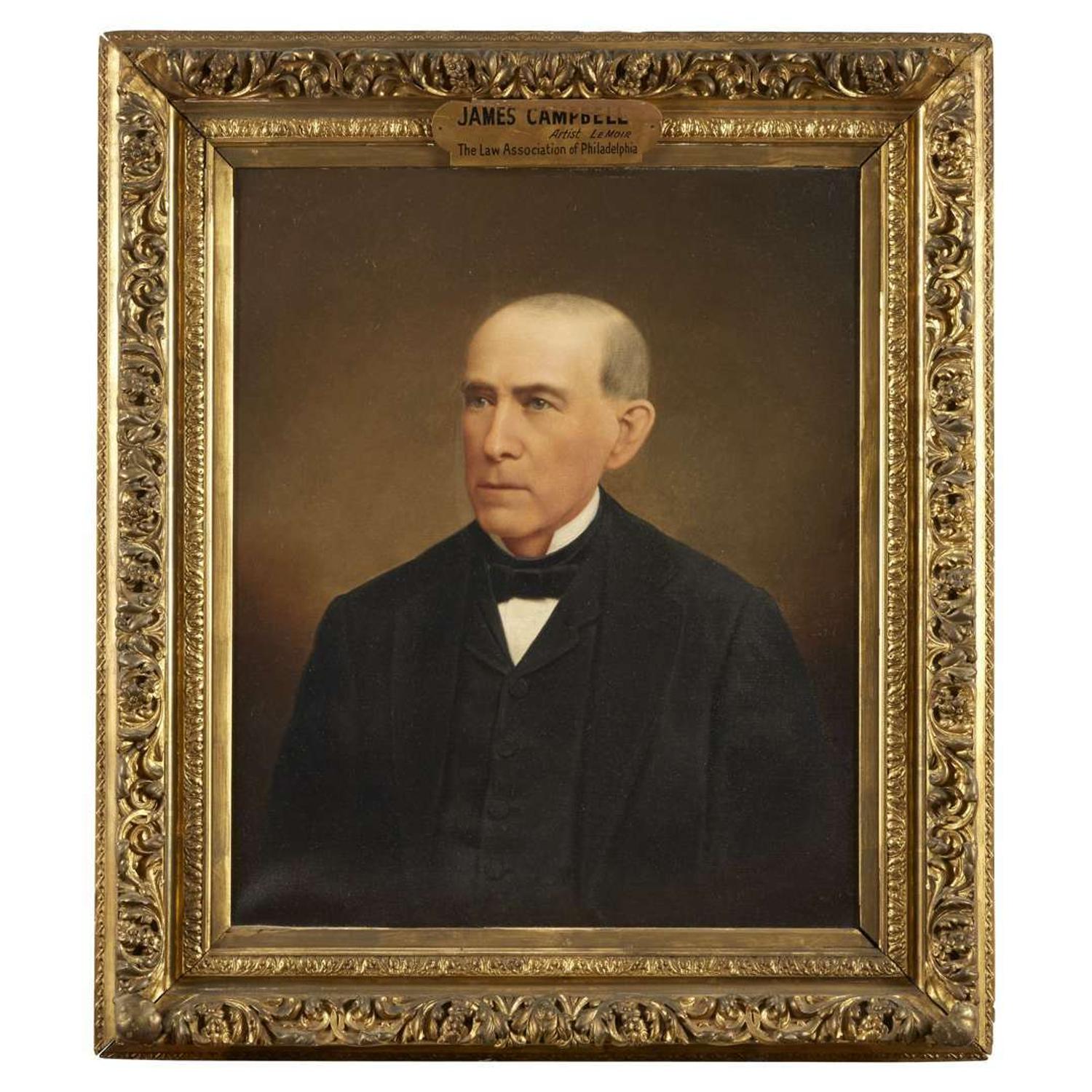 American School 19th century Portrait of James Campbell (1812-1893)