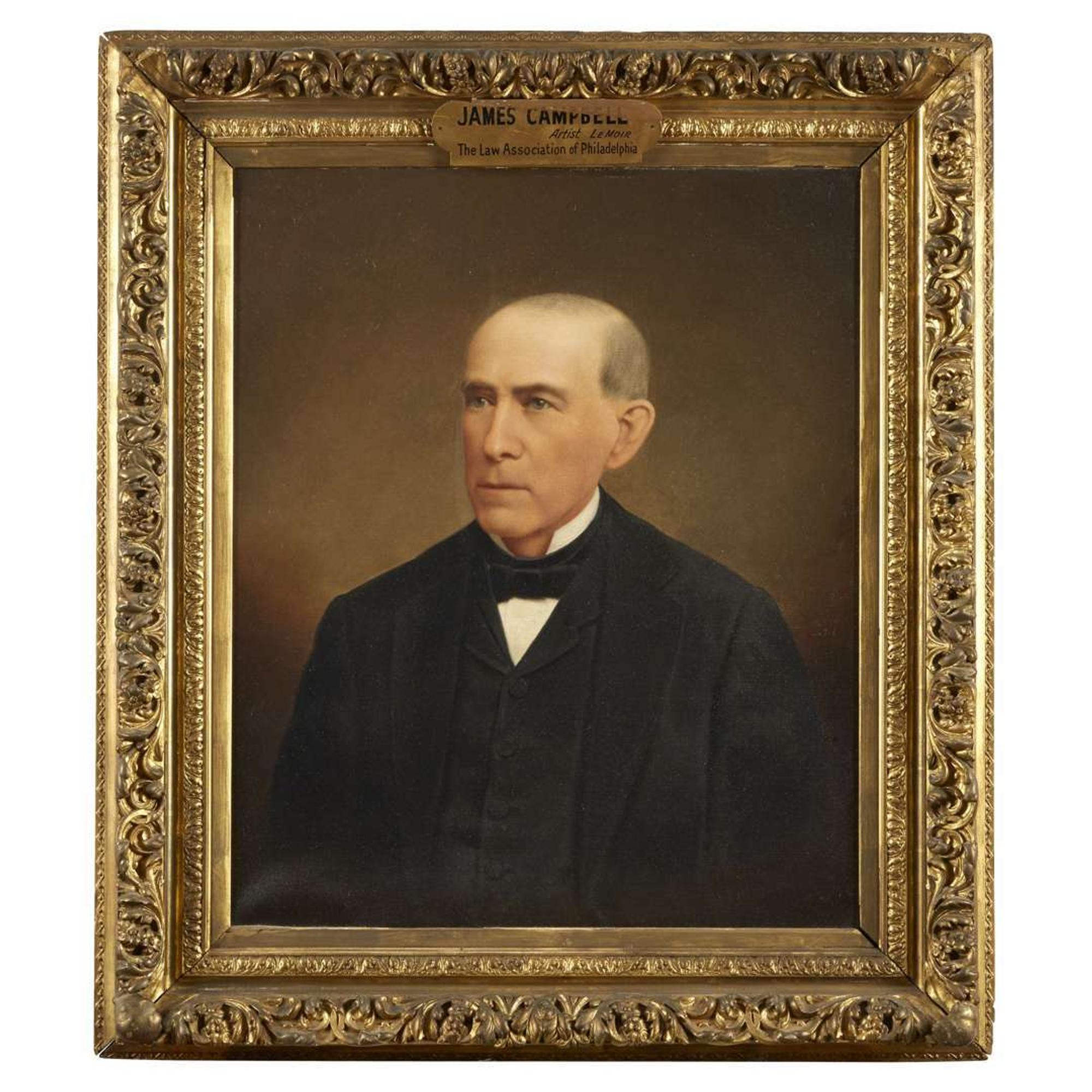 American School 19th century Portrait of James Campbell (1812-1893)