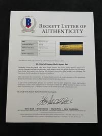 A National Baseball Hall of Fame 50th Anniversary Signed Autograph Bat (23 Signatures, Beckett Authentication Services Letter BAS Certified)