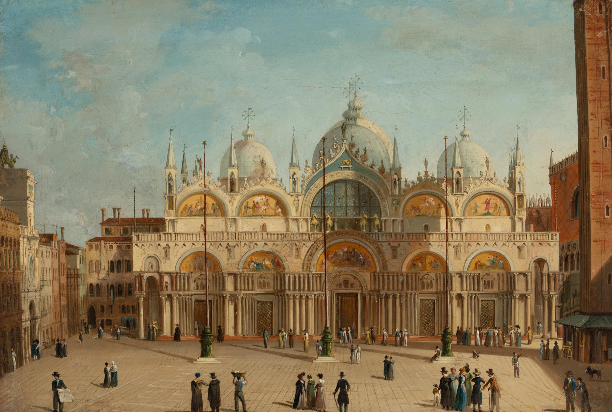 Travelers on the Grand Tour before the Basilica di San Marco, Venice