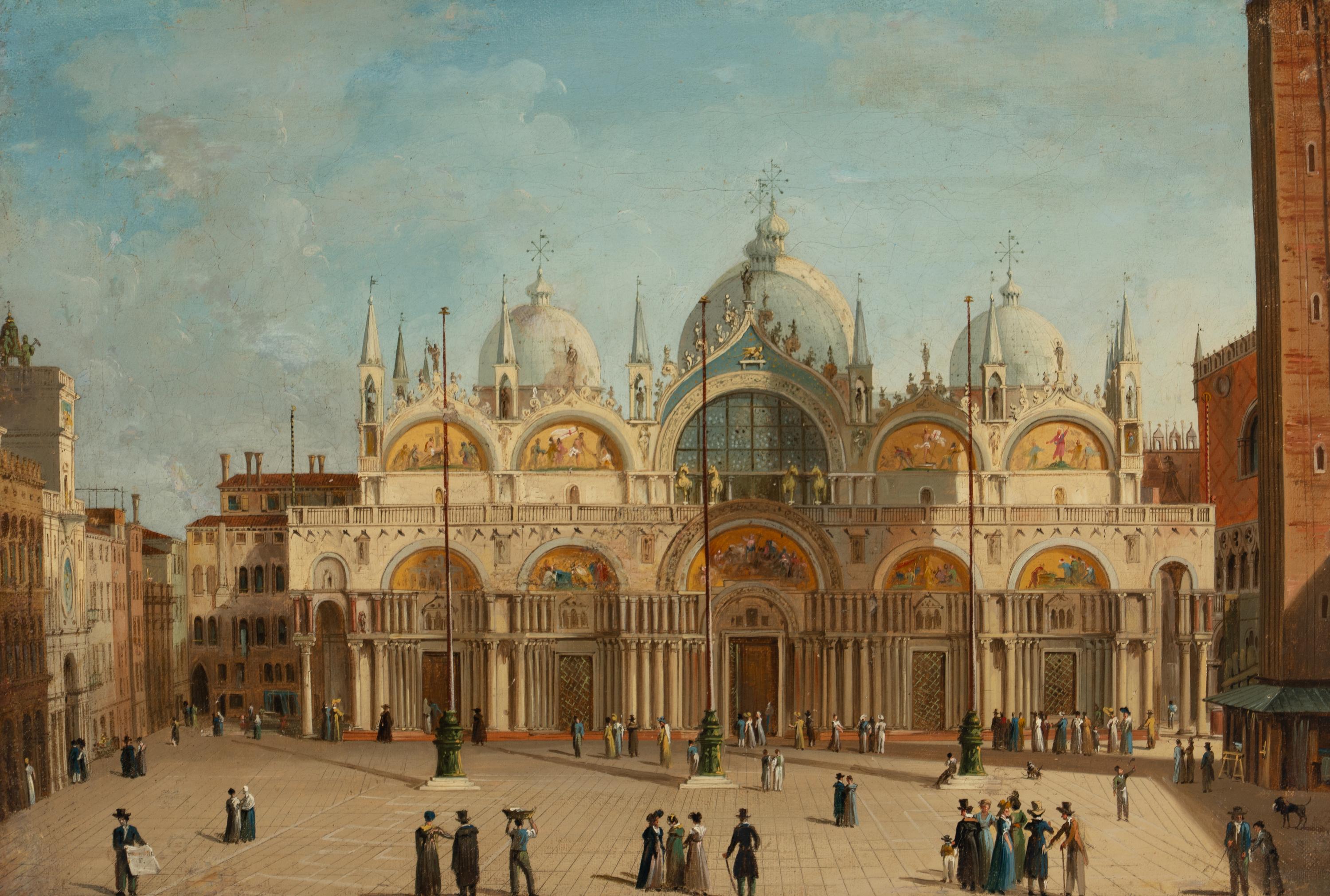 Travelers on the Grand Tour before the Basilica di San Marco, Venice