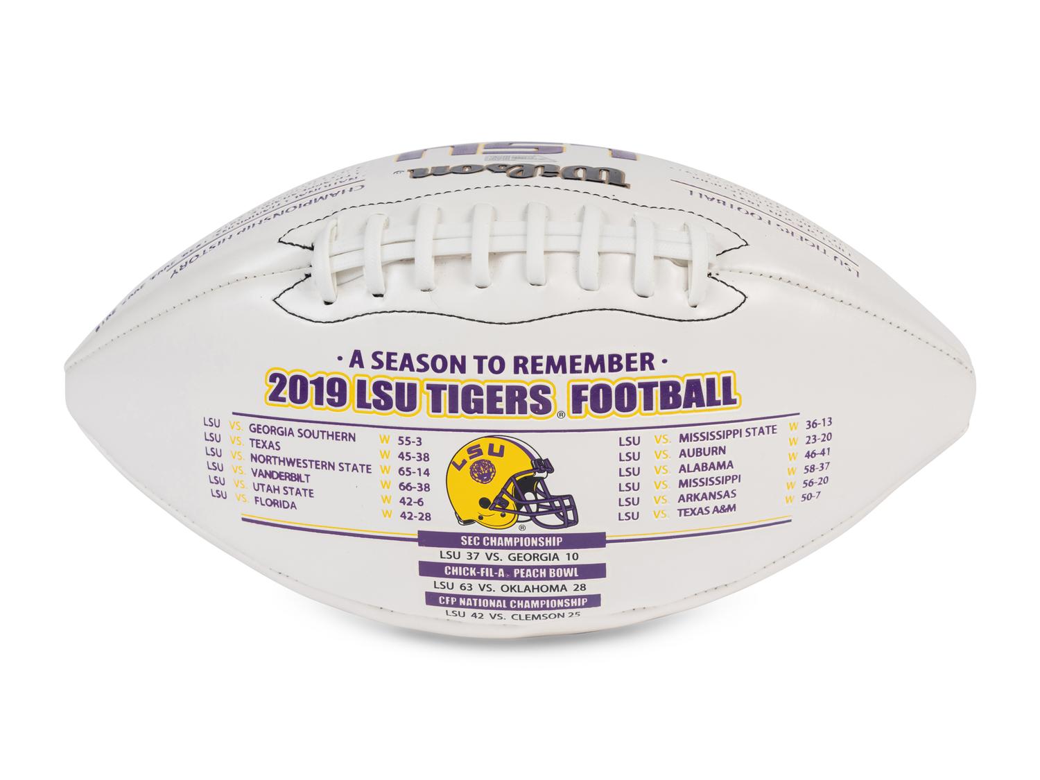 A Joe Burrow Signed Autograph LSU 2020 National Champions Football,