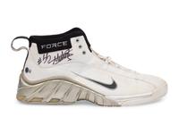 A Dikembe Mutombo Signed Autograph Game Used / Issued Adidas Basketball Shoe