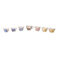 Continental Porcelain Luncheon Plates and Tea Service Including Meissen