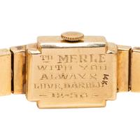 LA FEMME, YELLOW GOLD WATCH