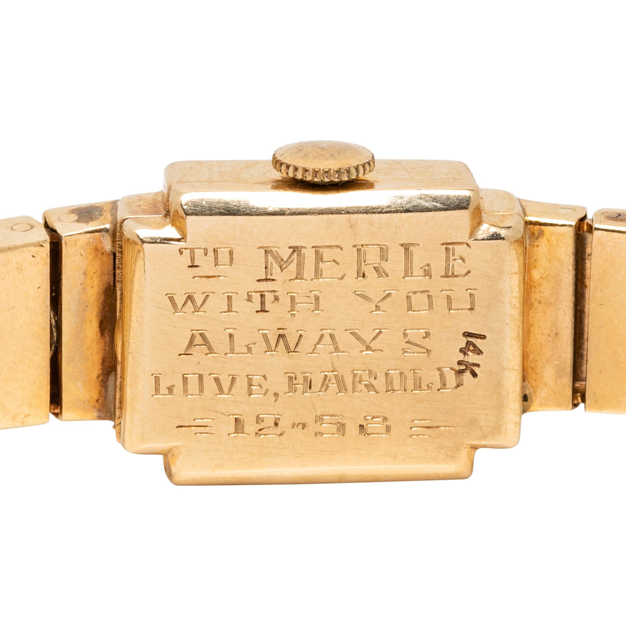 LA FEMME, YELLOW GOLD WATCH