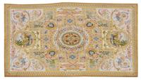 An Aubusson Style Cotton Rug — 20TH CENTURY