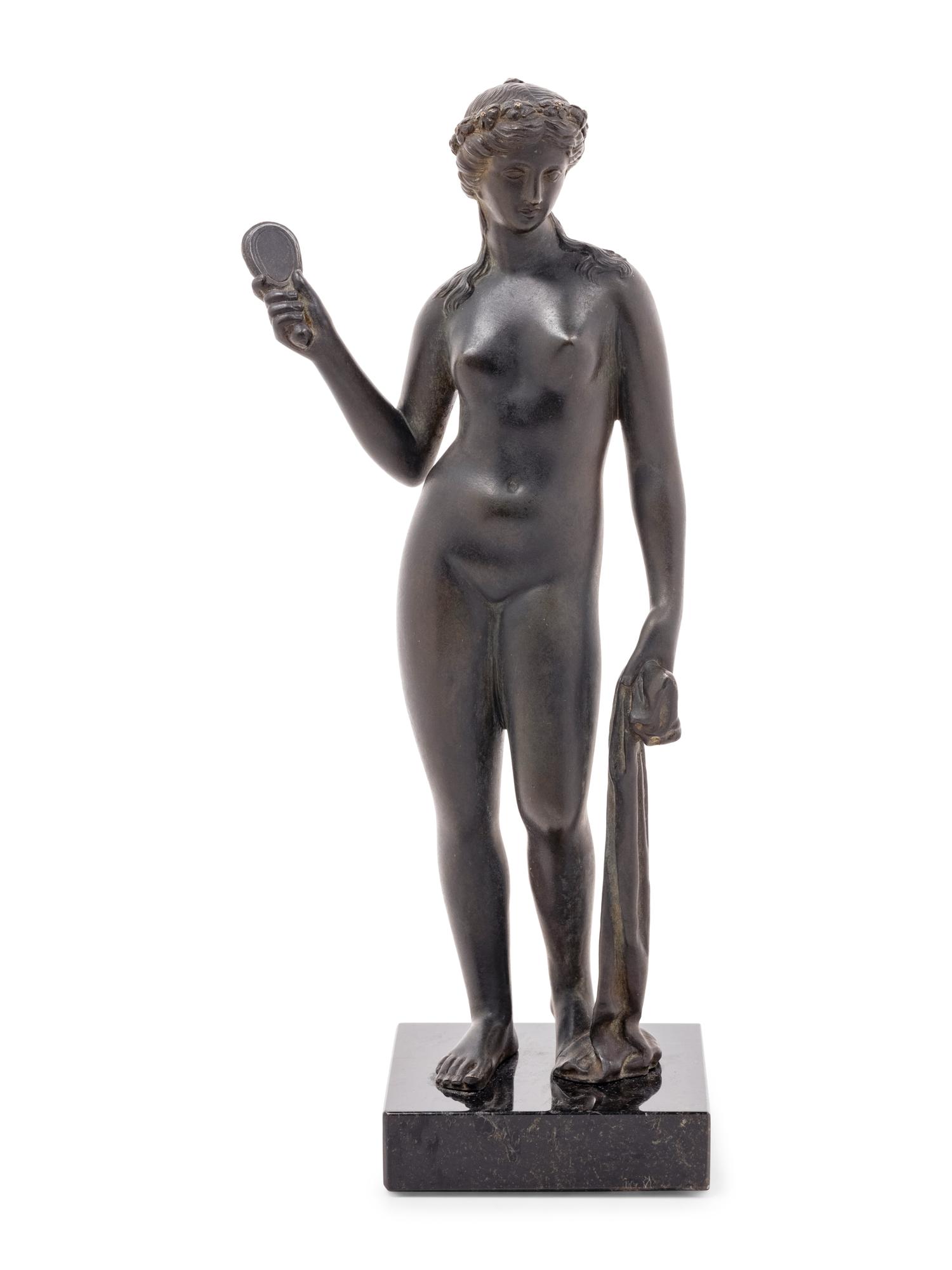 A Grand Tour Bronze Figure of Aphrodite