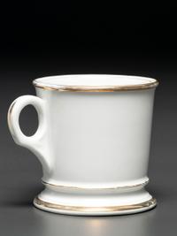 A Confectioner's Porcelain Occupational Shaving Mug Belonging to Charles Woodland