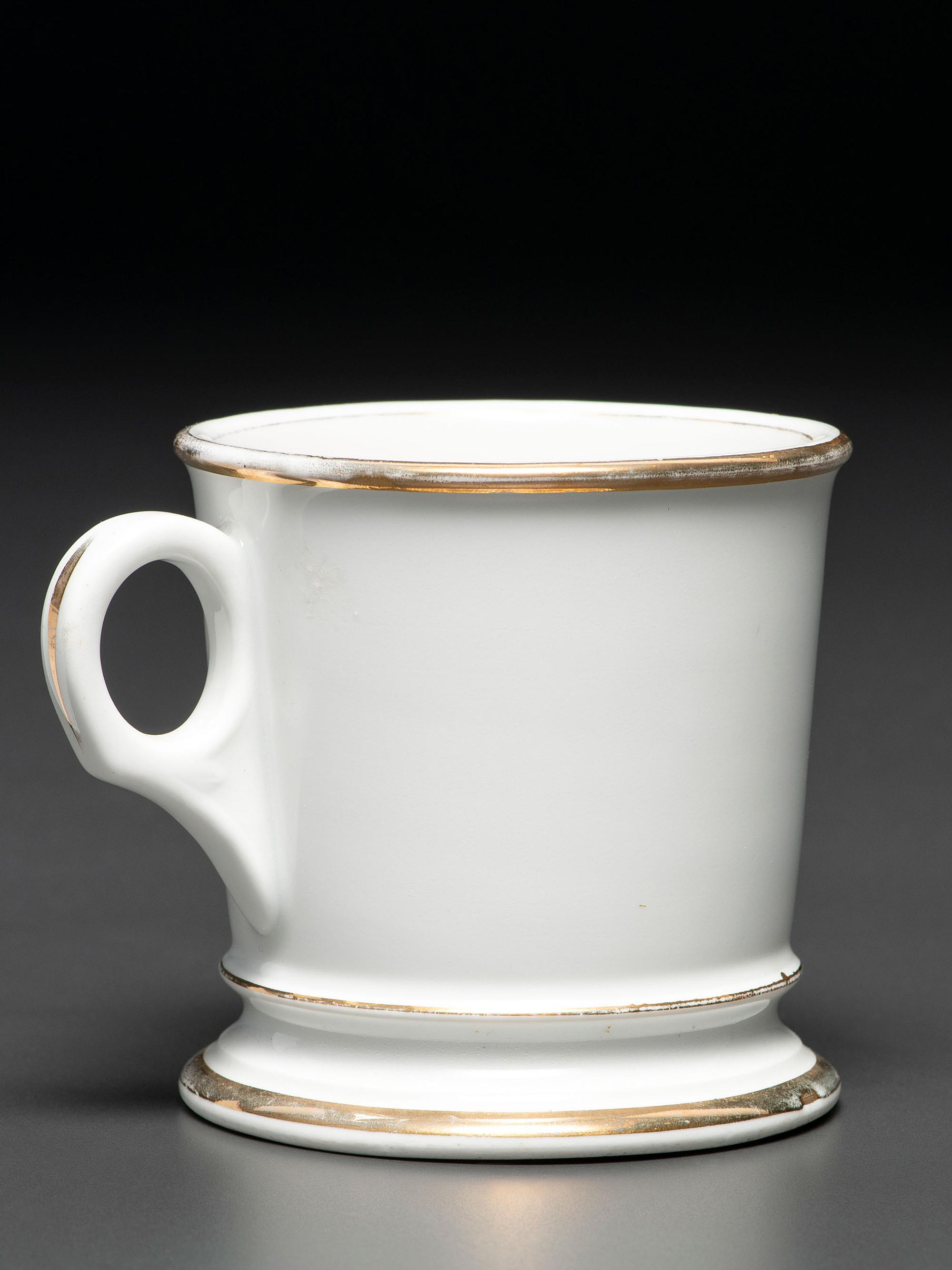 A Confectioner's Porcelain Occupational Shaving Mug Belonging to Charles Woodland