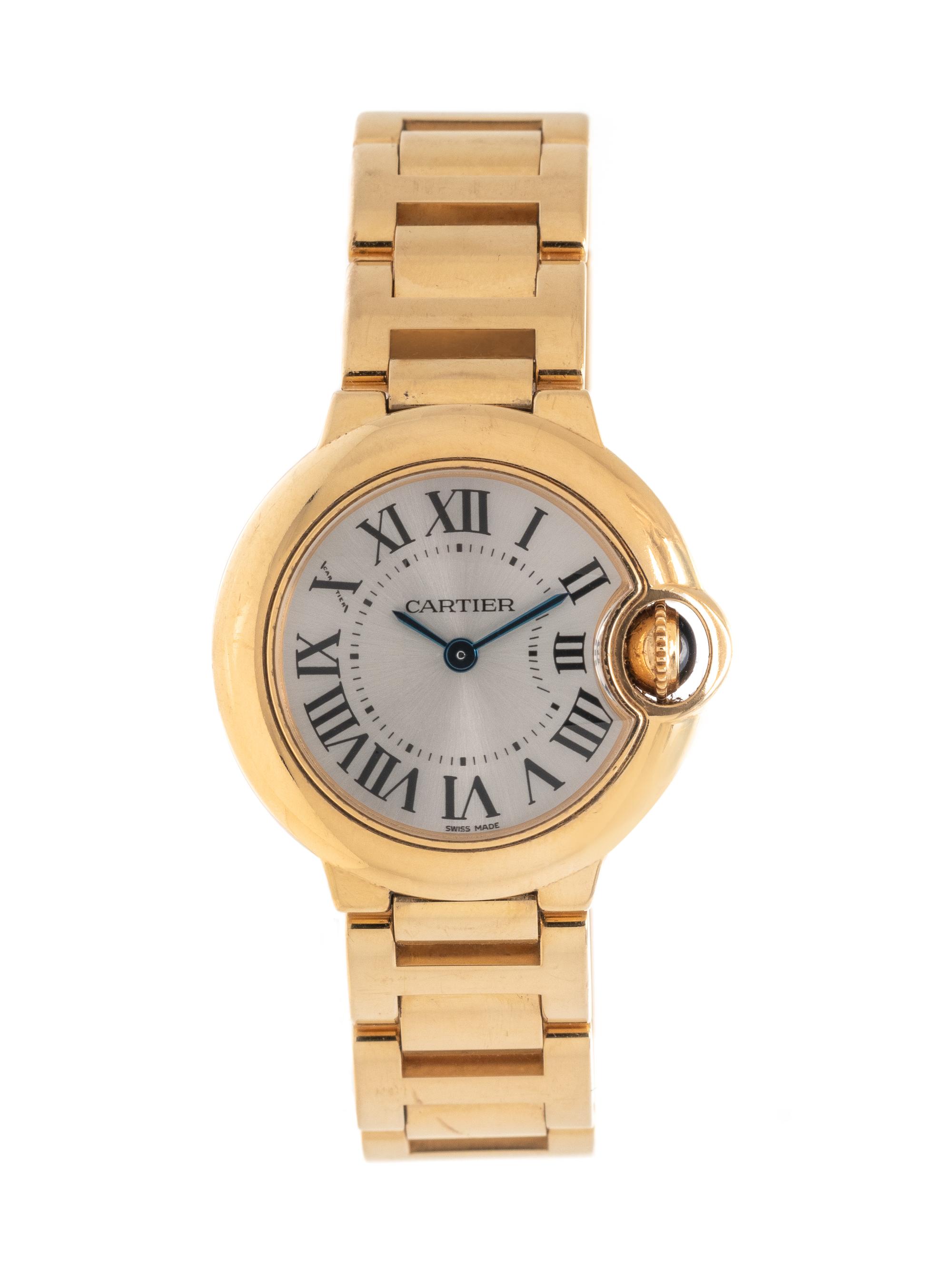 CARTIER, REF. 3006 18K YELLOW GOLD 'BALLON BLEU' WRISTWATCH