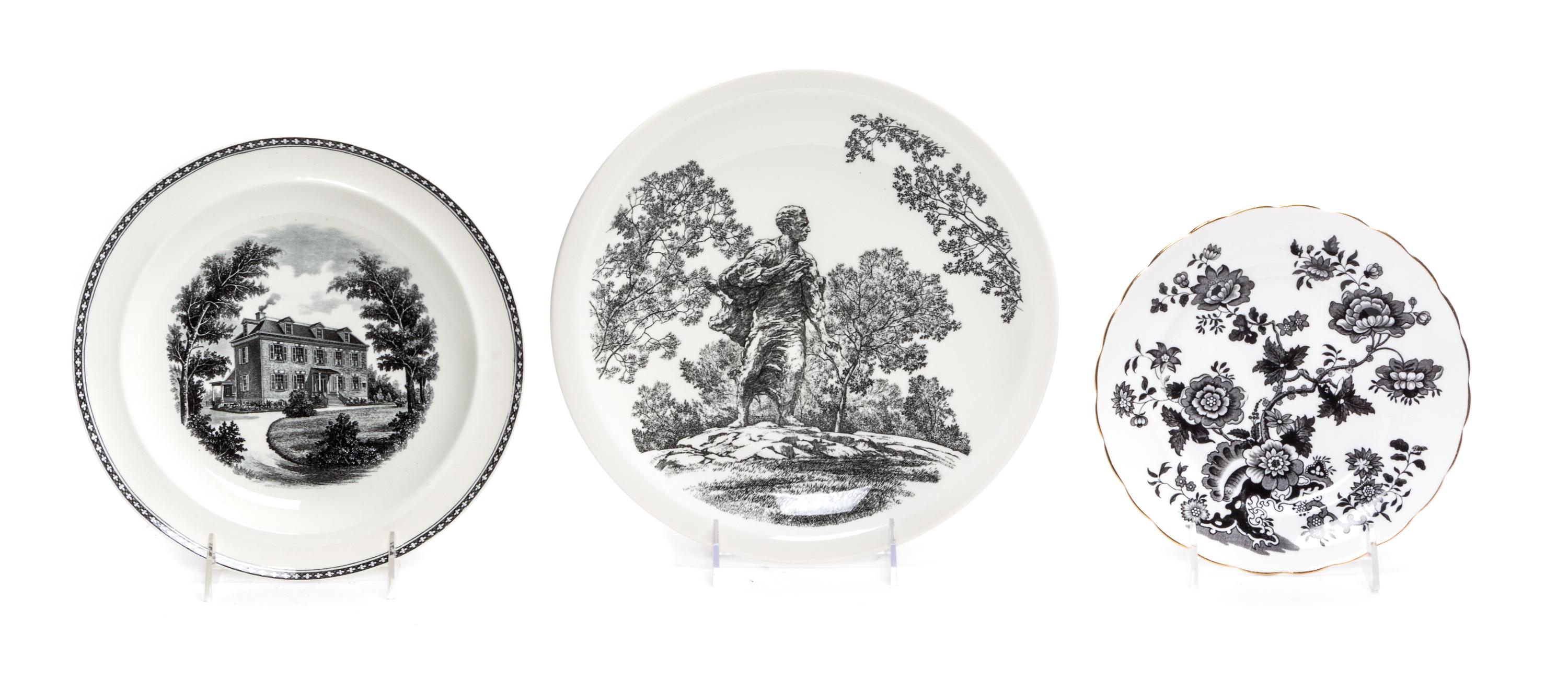 A Group of English Plates Diameter of largest 10 1/2 inches. — 20TH CENTURY
