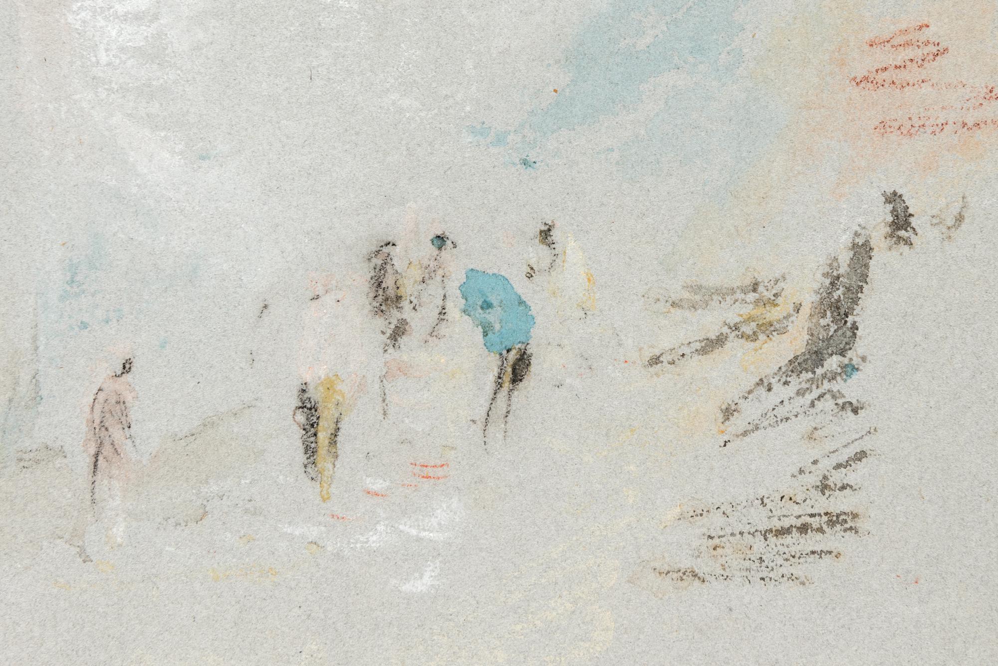 Figures on the Cliffs at Margate , c. 1840-45