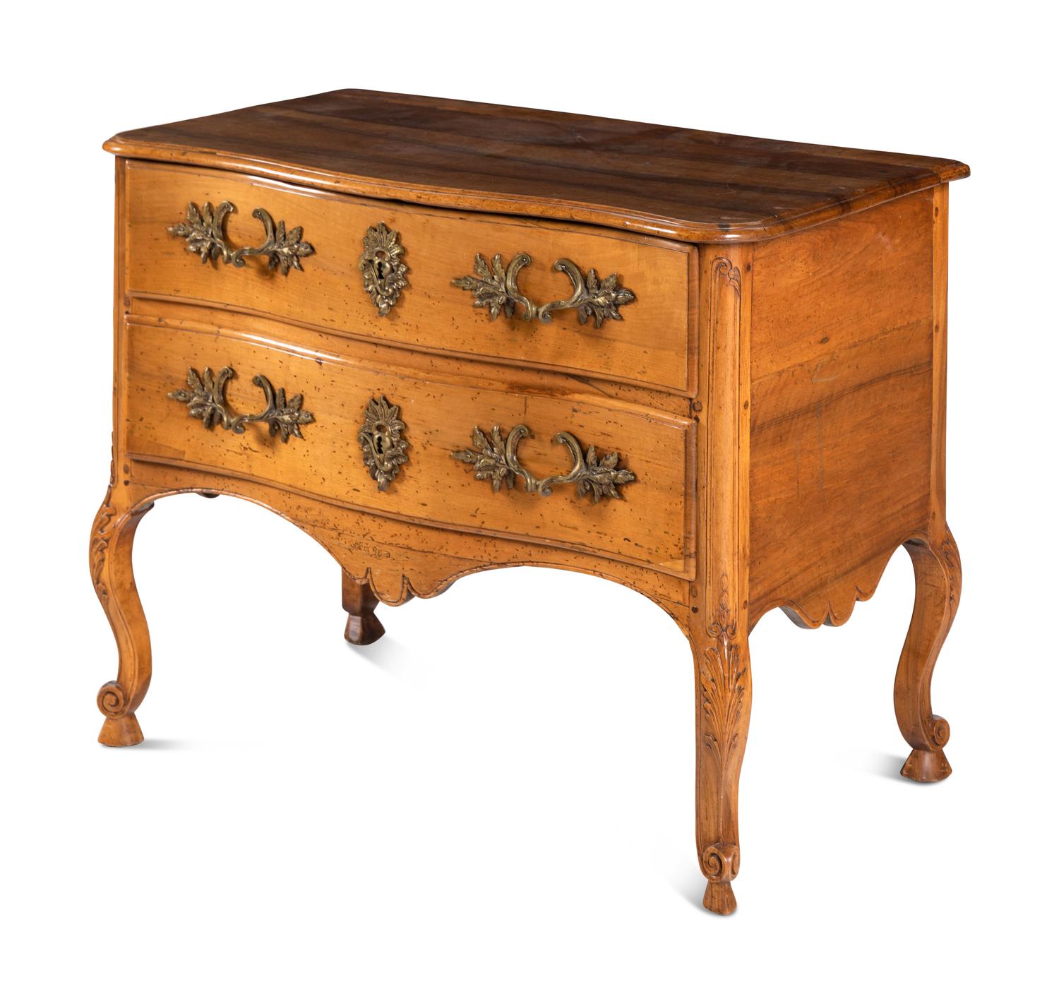 A Louis XV Fruitwood Commode