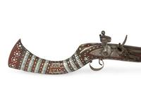 A Highly Decorated Afghan Jezail Rifle with an East India Company Flint Lock