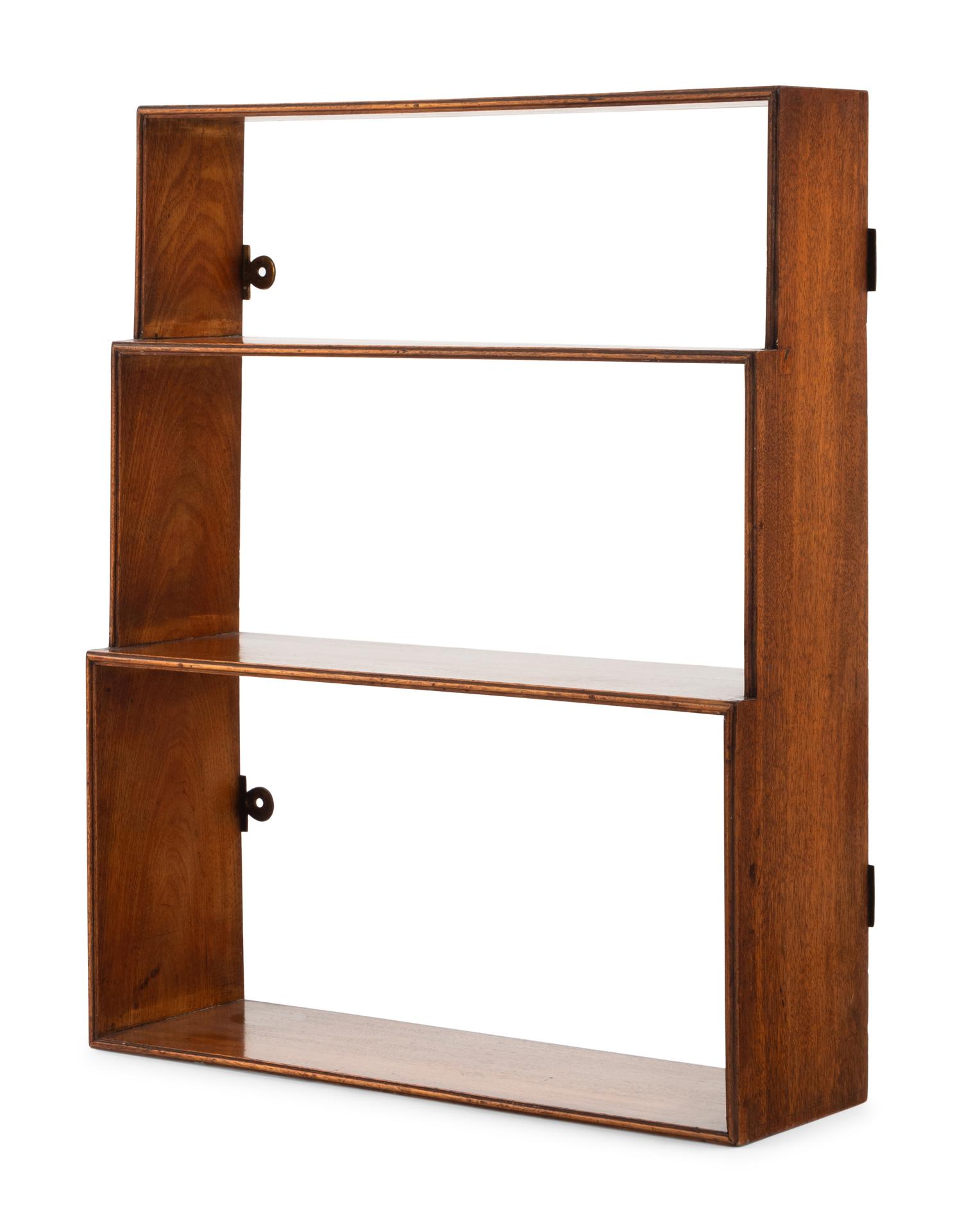 A Regency Mahogany Hanging Etagere