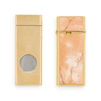 YELLOW GOLD LIGHTER AND CIGARETTE CUTTER