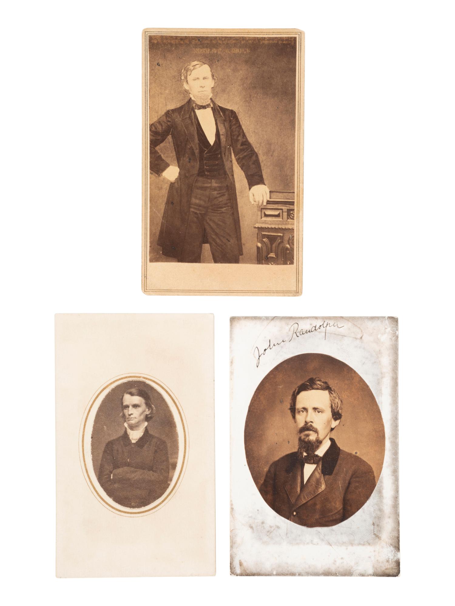 [CIVIL WAR]. 7 CDVs of Confederate generals incl. Joseph JOHNSTON, William Fitzhugh LEE & others.