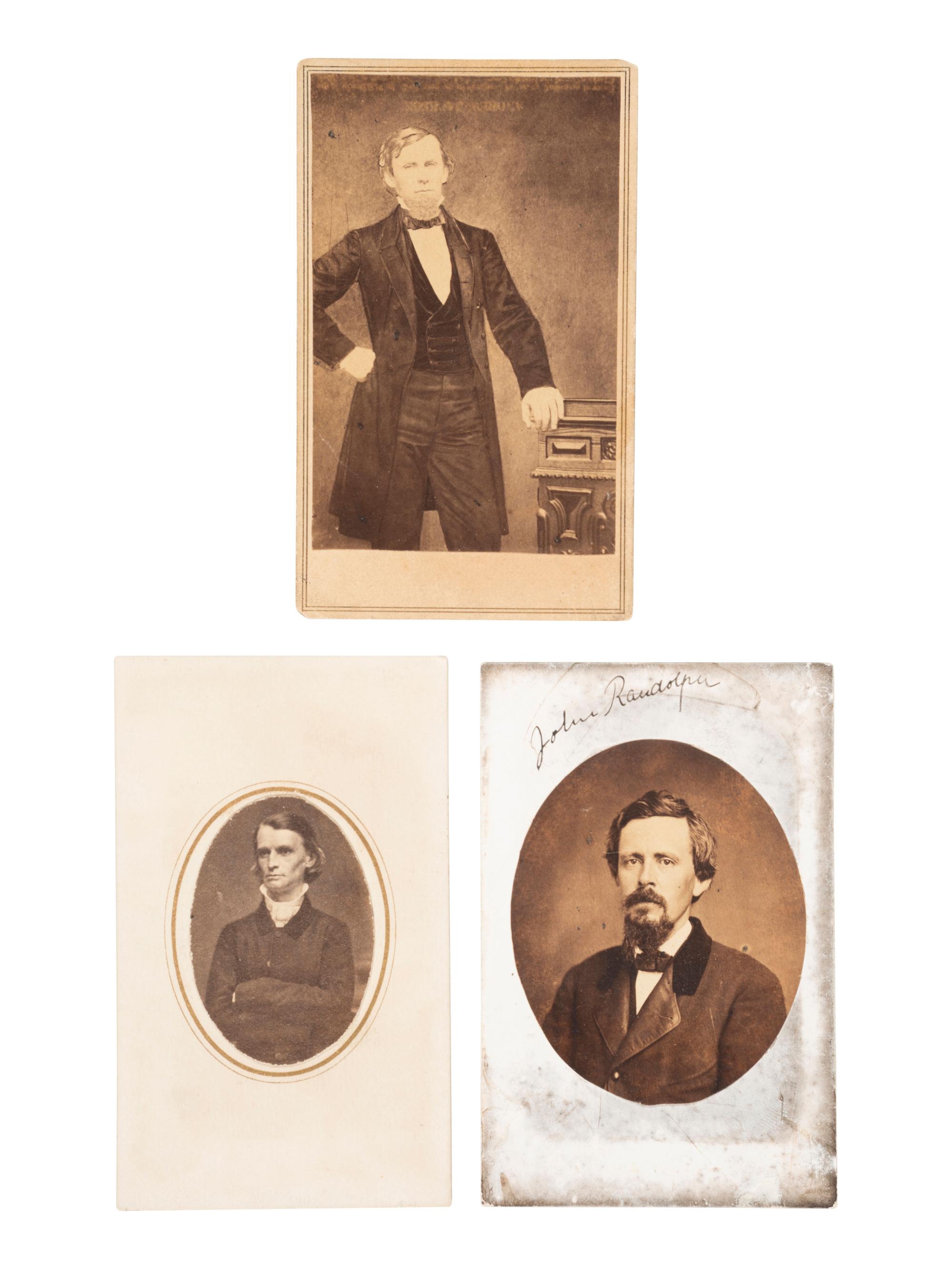 [CIVIL WAR]. 7 CDVs of Confederate generals incl. Joseph JOHNSTON, William Fitzhugh LEE & others.