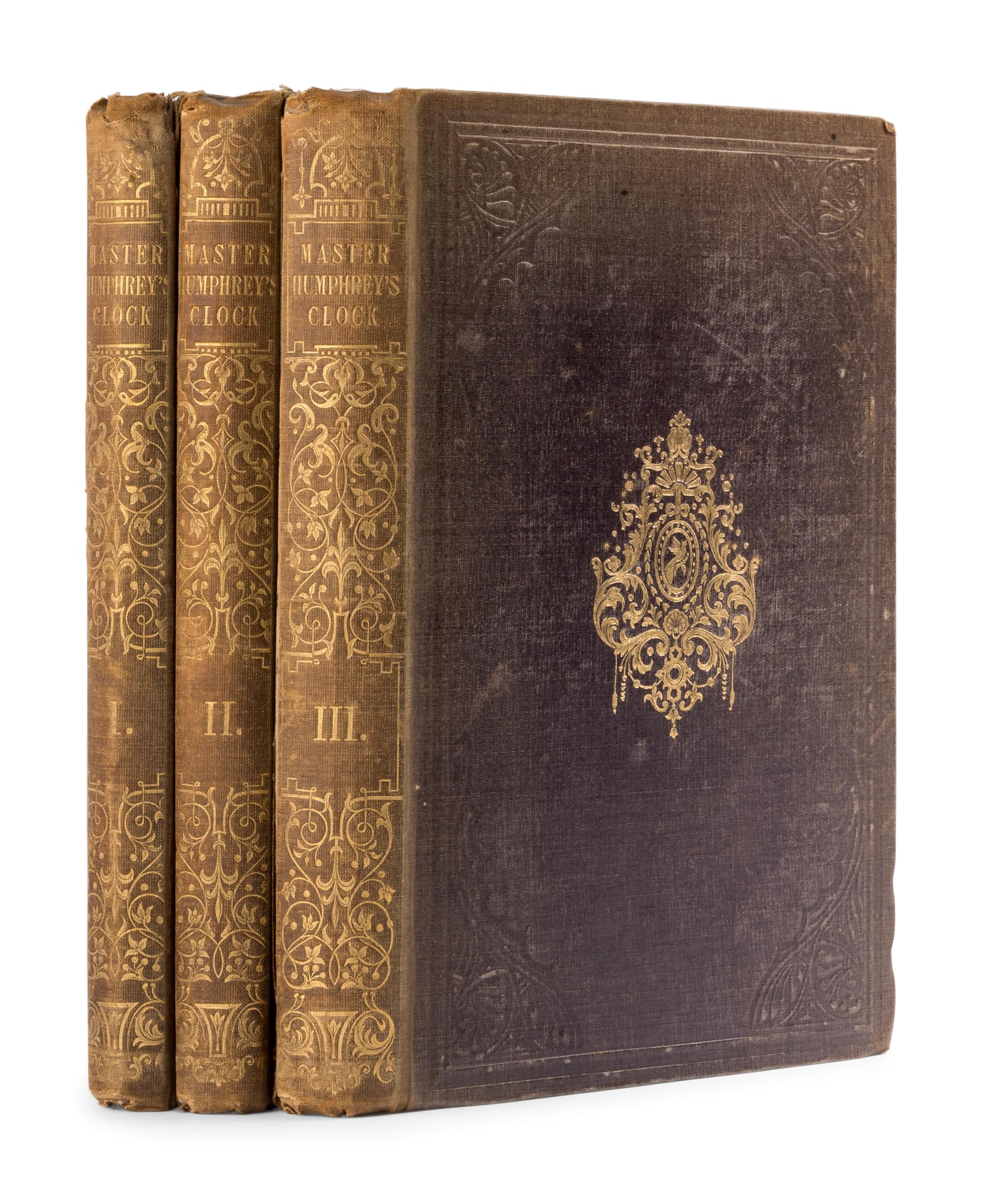 DICKENS, Charles (1812-1870). Master Humphrey's Clock . London: Chapman and Hall, 1840-1841.