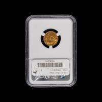 A 1908 Indian Head $2.50 Gold Coin [NGC MS62]