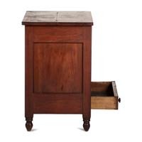 A Federal Carved and Figured Cherrywood Sugar Chest