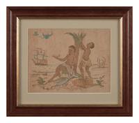 Anglo-American School 18th / 19th Century, The Mariner's Compafs and Allegory of Africa