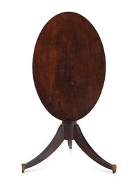 A Federal Tilt Top Mahogany Candlestand