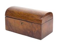 A Regency Burlwood Tea Caddy Width 10 3/4 inches. — EARLY 20TH CENTURY