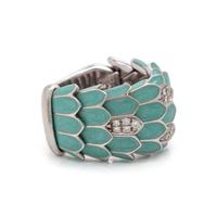 Roberto Coin, Enamel, Diamond, and White Gold 'Animalier' Bracelet and Ring