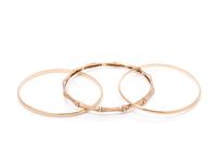 COLLECTION OF YELLOW GOLD BANGLE BRACELETS
