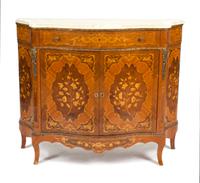 A Continental Marquetry Side Cabinet Height 40 x width 49 x depth 17 inches. — FRENCH OR ITALIAN, EARLY 20TH CENTURY