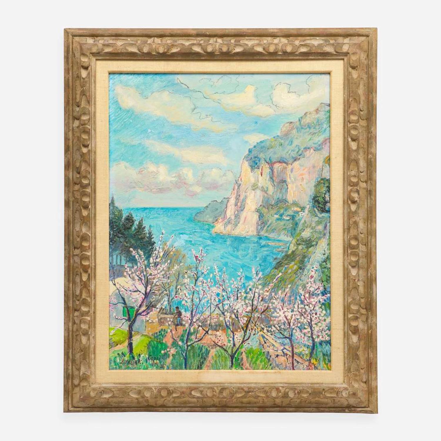 David Burliuk (American/Ukrainian, 1882–1967) Cherry Blossoms
