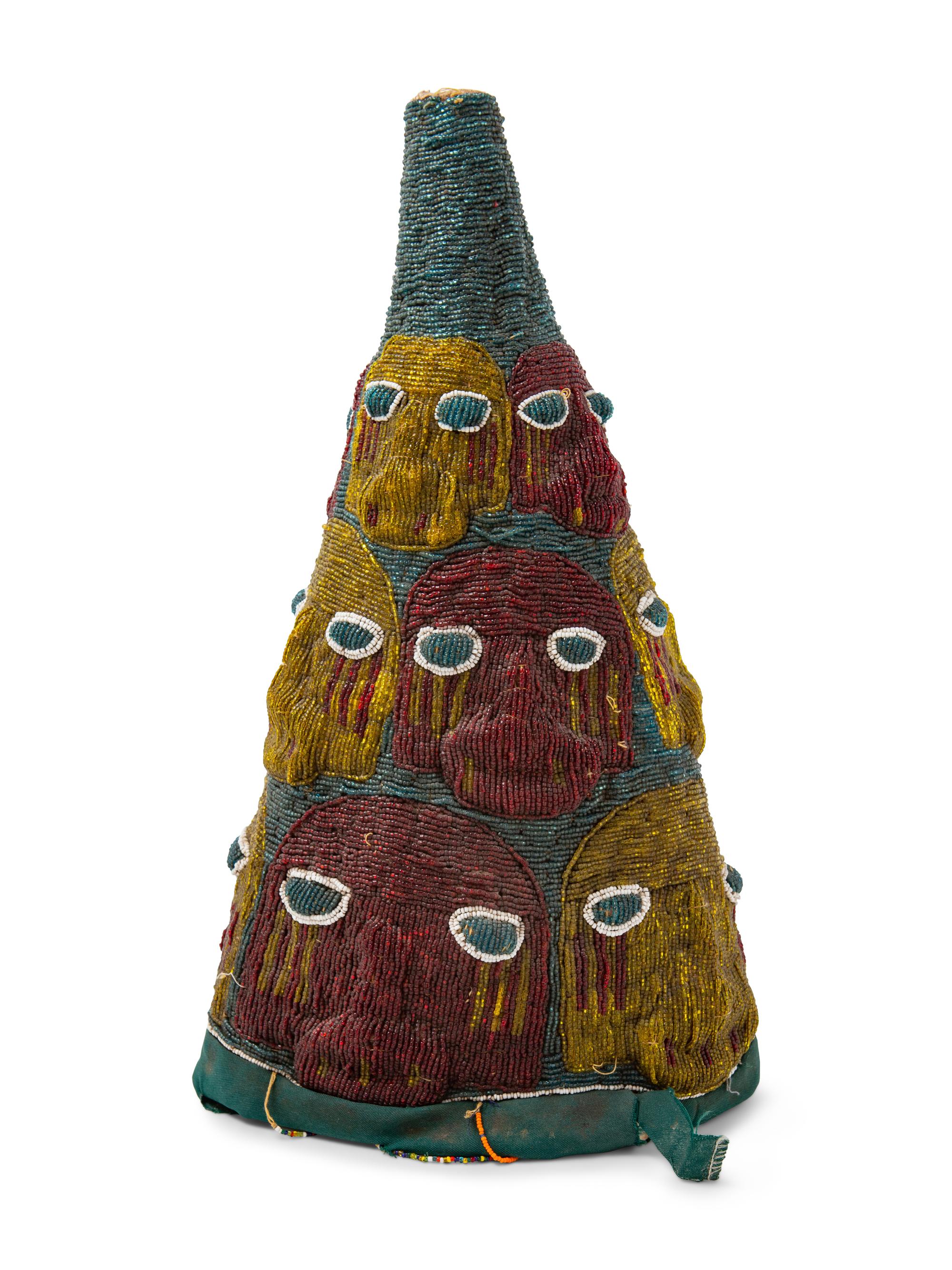 An African Beaded Hat