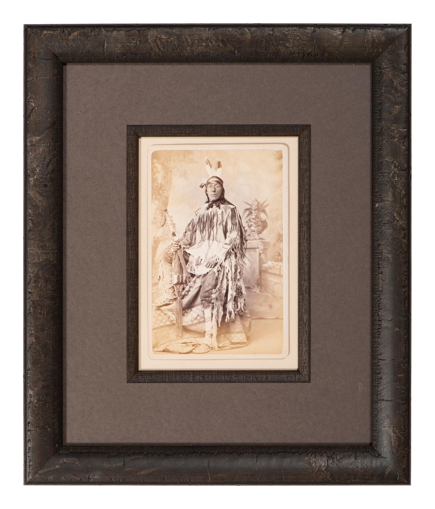 [CHOATE, John N. (1848-1902), photographer]. 3 cabinet cards featuring chiefs, ca 1880.