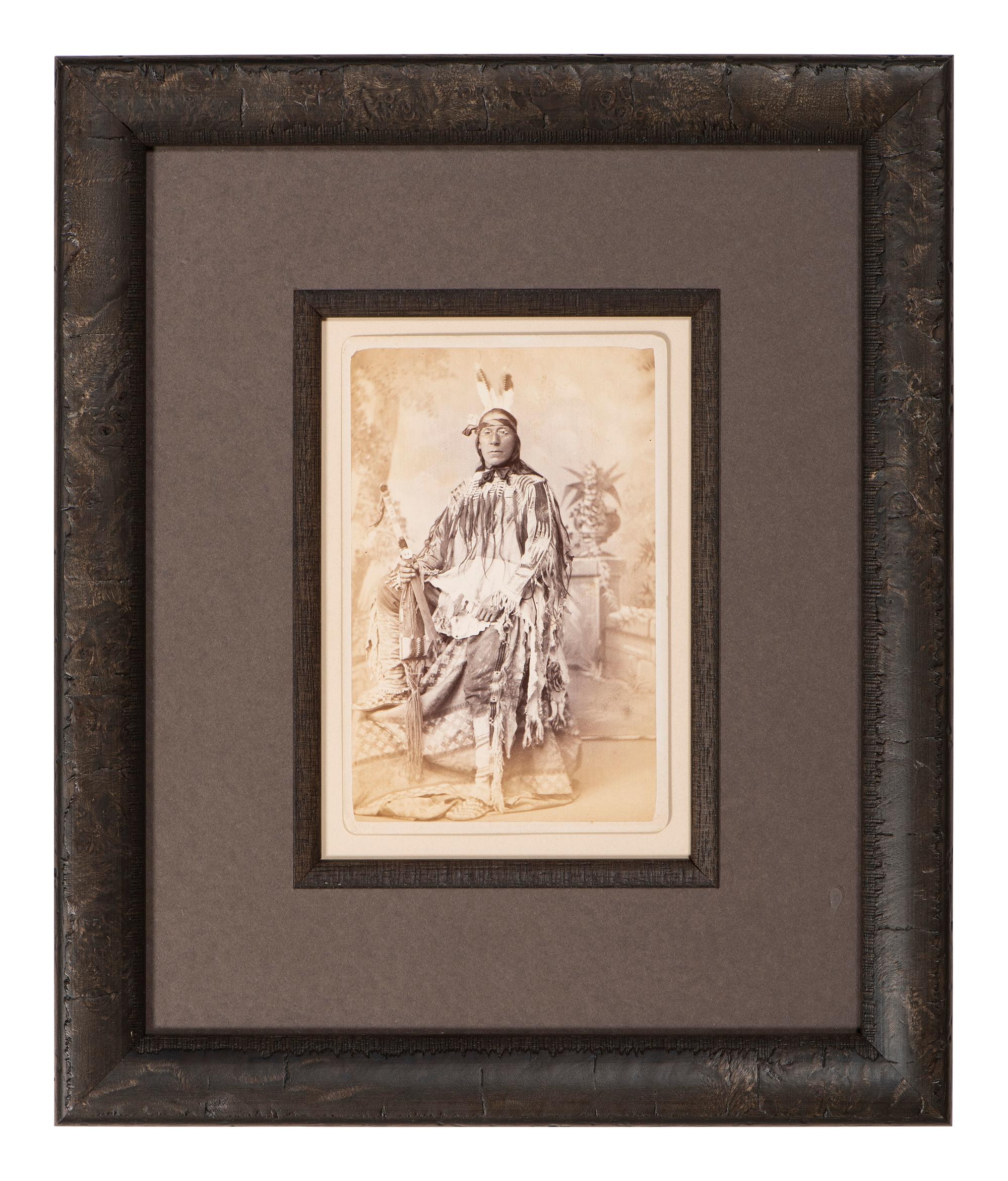 [CHOATE, John N. (1848-1902), photographer]. 3 cabinet cards featuring chiefs, ca 1880.