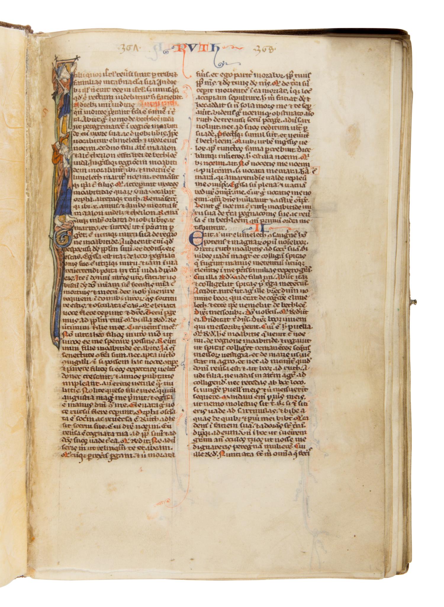 CIRCLE OF WILLIAM DE BRAILES Bible (fragment), in Latin, illuminated manuscript on parchment [England, Oxford, c. 1250–1270