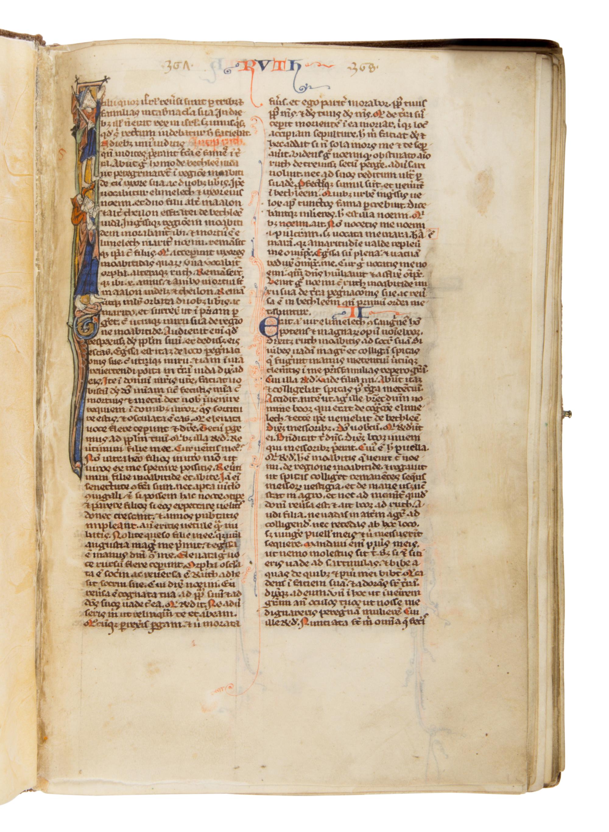 CIRCLE OF WILLIAM DE BRAILES Bible (fragment), in Latin, illuminated manuscript on parchment [England, Oxford, c. 1250–1270
