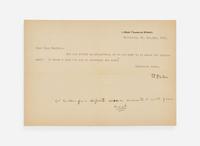 [Science, Medicine & Mathematics] Osler, William: Group of 2 Typed Letters, signed