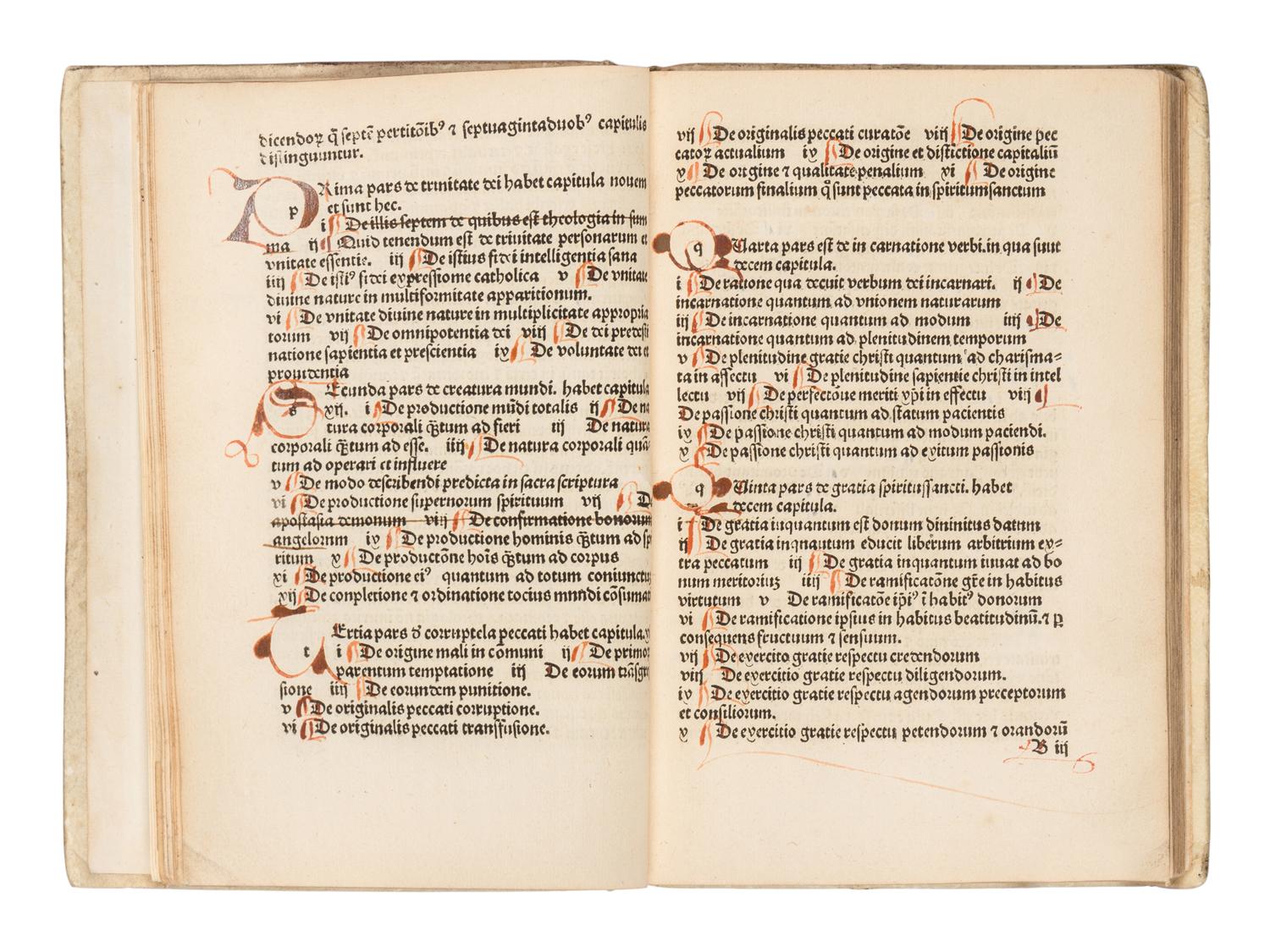 BONAVENTURA (1221-1274). Breviloquium . [Leipzig : Gregorius Böttiger (Werman), about 1495].