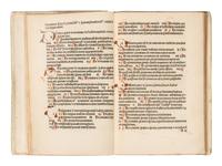 BONAVENTURA (1221-1274). Breviloquium . [Leipzig : Gregorius Böttiger (Werman), about 1495].