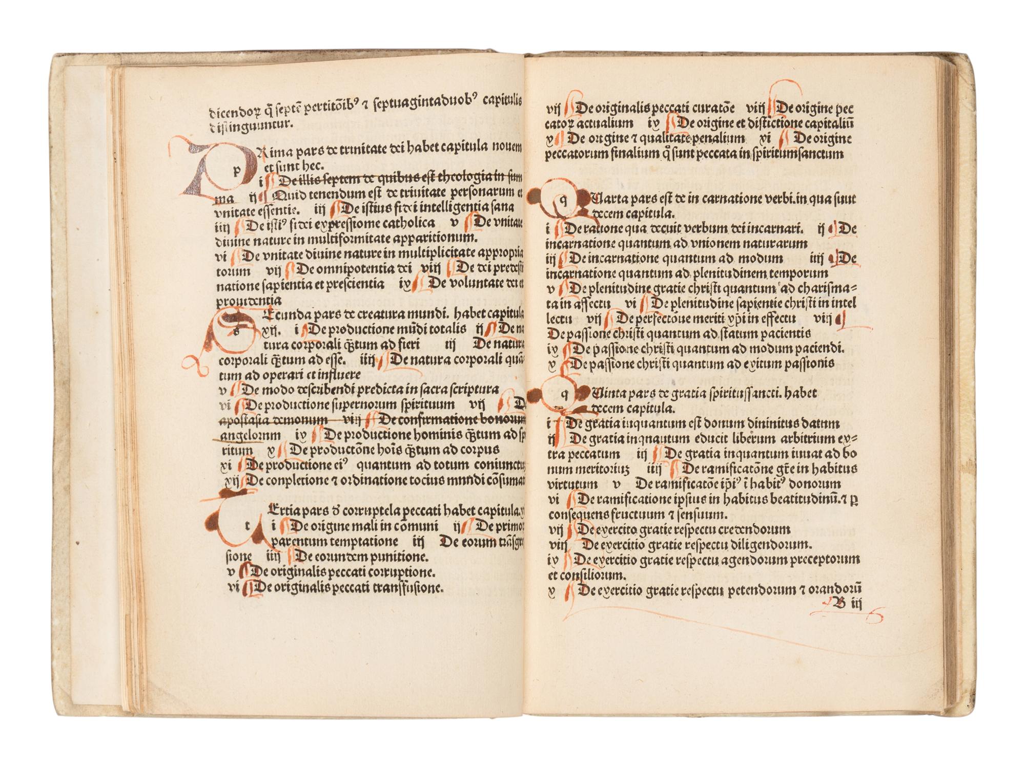BONAVENTURA (1221-1274). Breviloquium . [Leipzig : Gregorius Böttiger (Werman), about 1495].