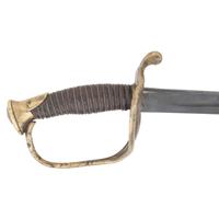 Leech & Rigdon Cavalry Officer's Saber with Brass Mounted Iron Scabbard