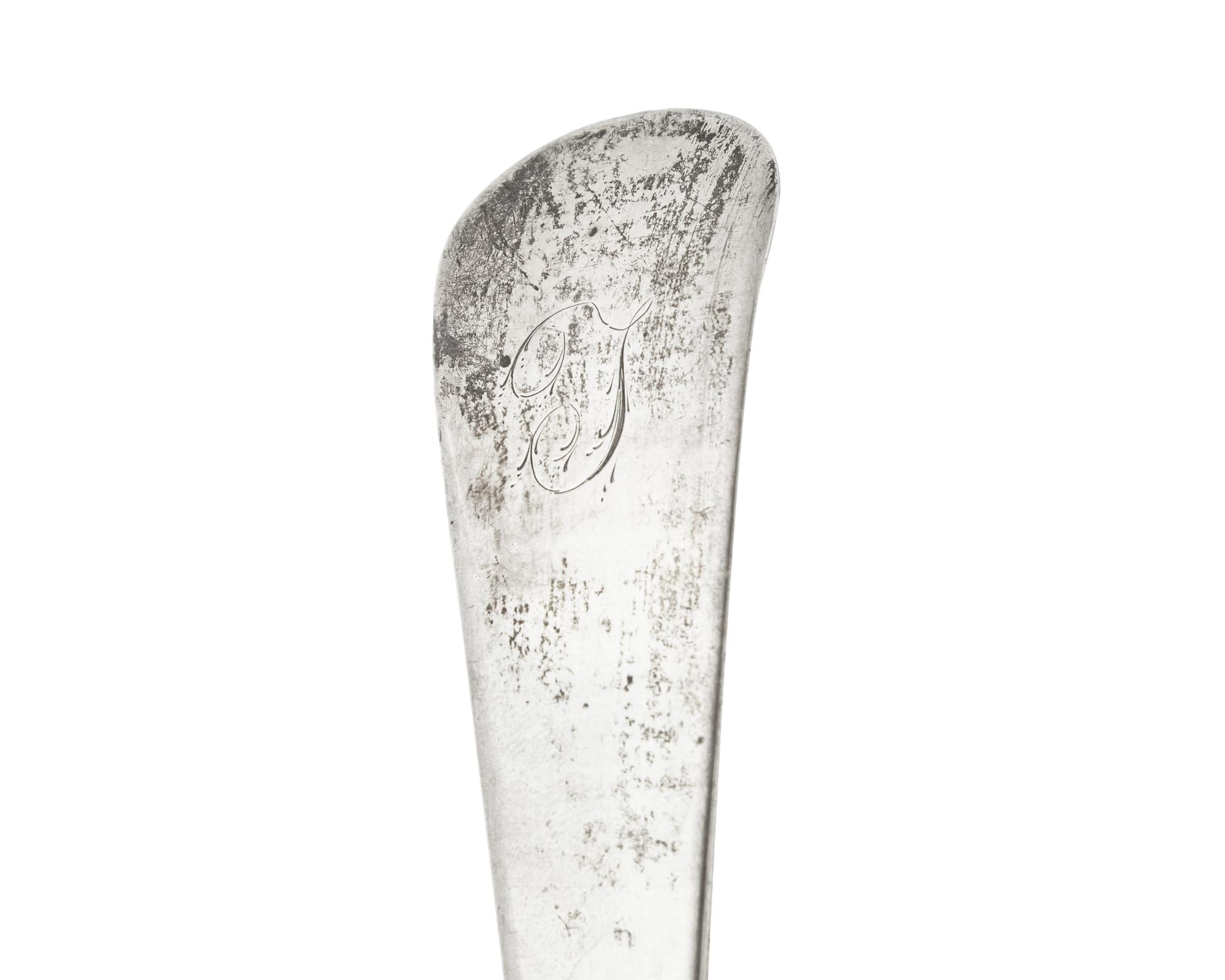 A Federal Silver Punch Ladle, Harvey Lewis (c. 1783-1835), Philadelphia, PA, Circa 1805