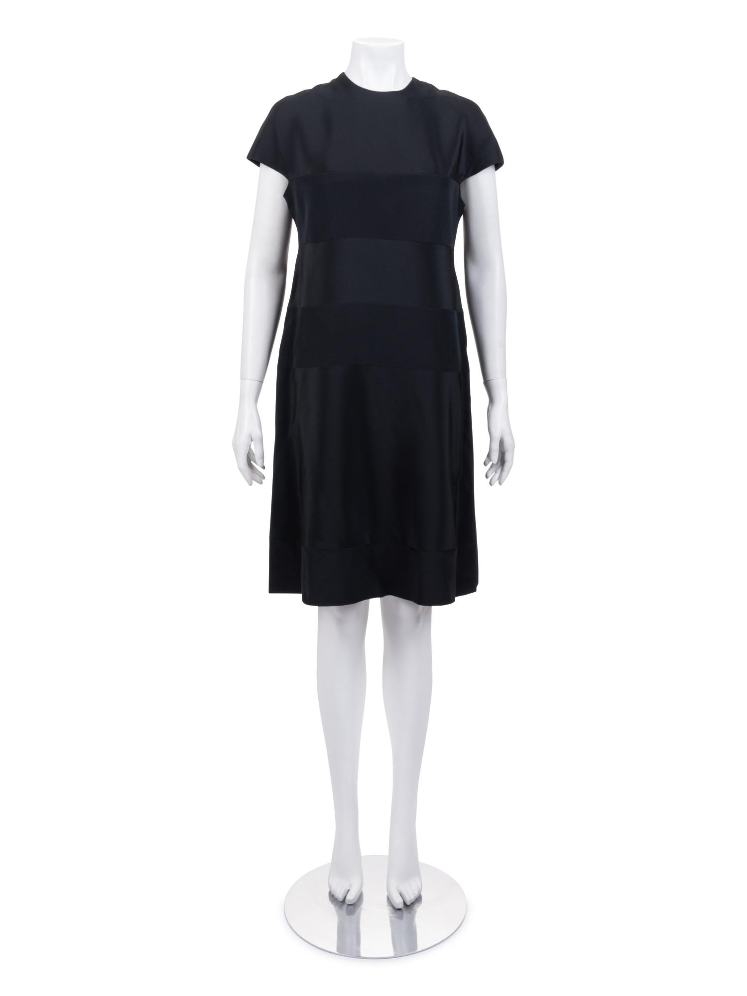 Madame Grès Haute Couture Striped Dress, 1970-80s